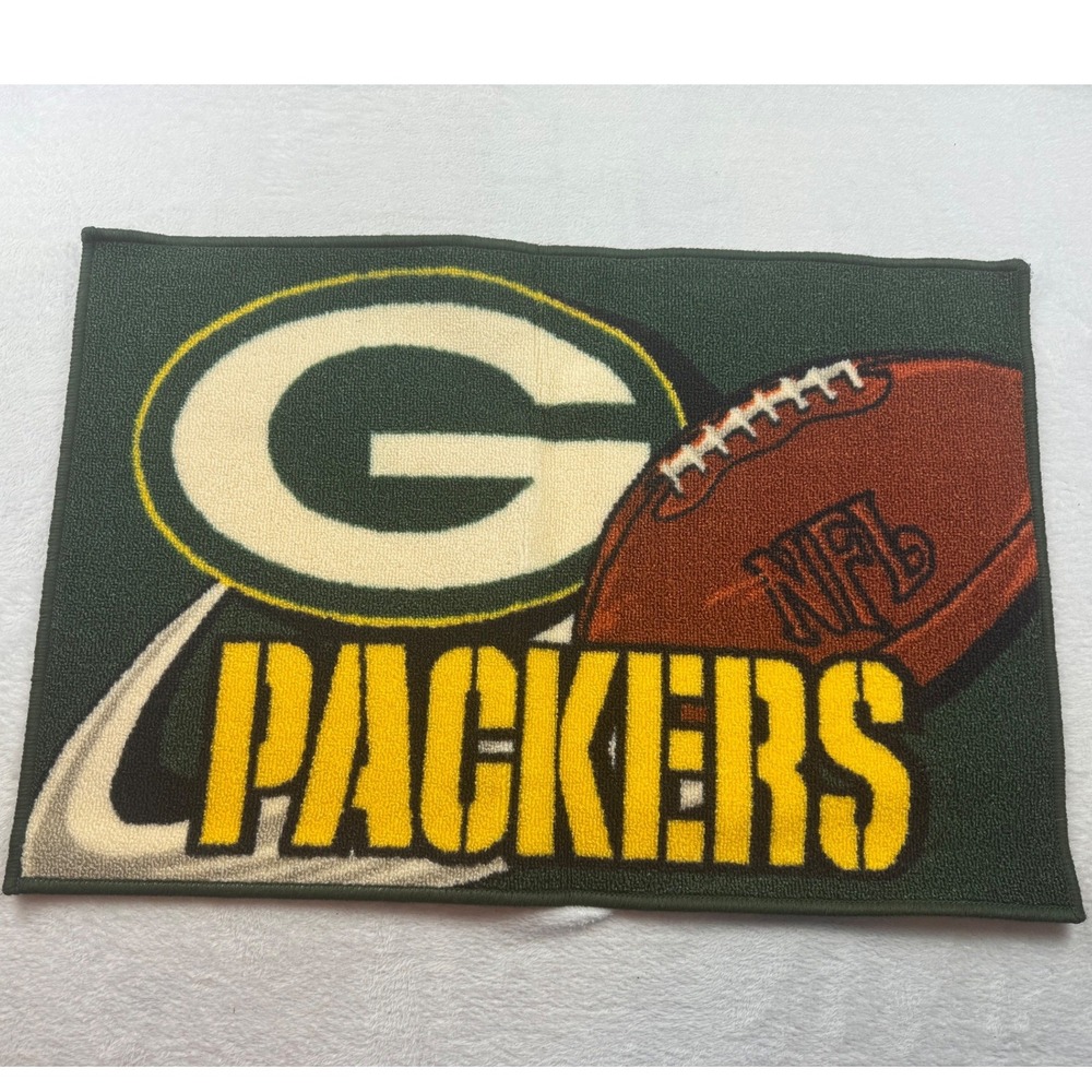 Green Bay Packers NFL Rug Mat 20x30 Northwest Company Football Fan Cave Decor